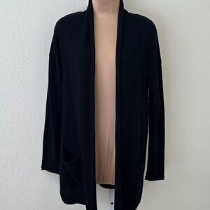 H&M Open Front Black Long Cardigan - S